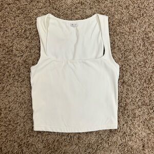 Garage White Square Neck Tank Top Size XS!